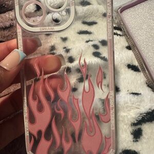 Pink Flame Phone Case